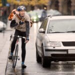 hit by car on bike